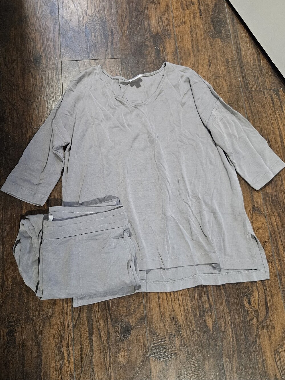 Pure J.jill Relaxed Light Gray 2 Piece Set Soft